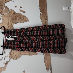Akira Plaid tartan maxi skirt small